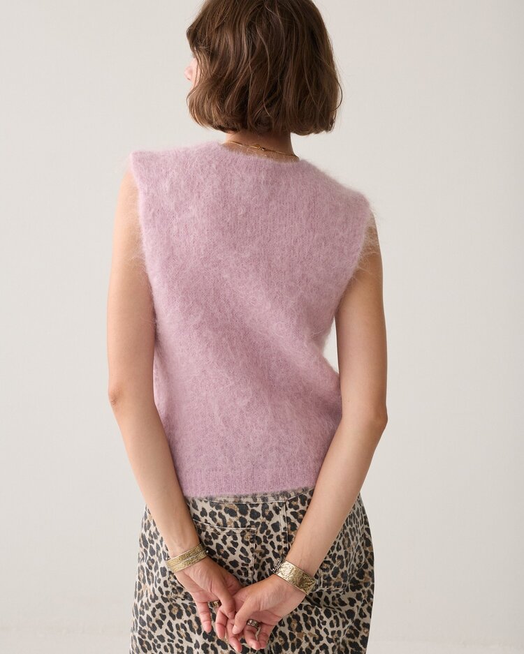 Summum Woman Spencer kid mohair knit faded pink Summum Woman