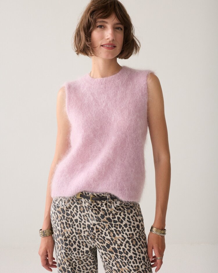 Summum Woman Spencer kid mohair knit faded pink Summum Woman