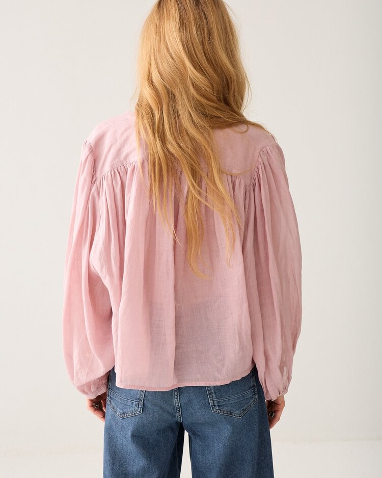 Summum Woman Blouse Ramie faded pink Summum Woman