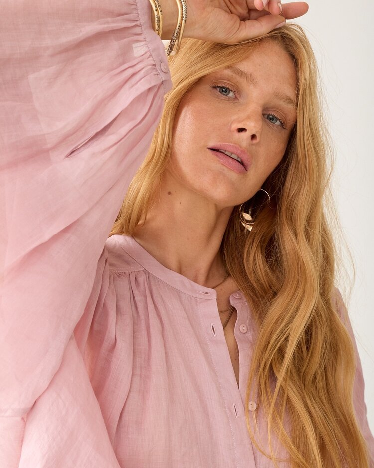 Summum Woman Blouse Ramie faded pink Summum Woman