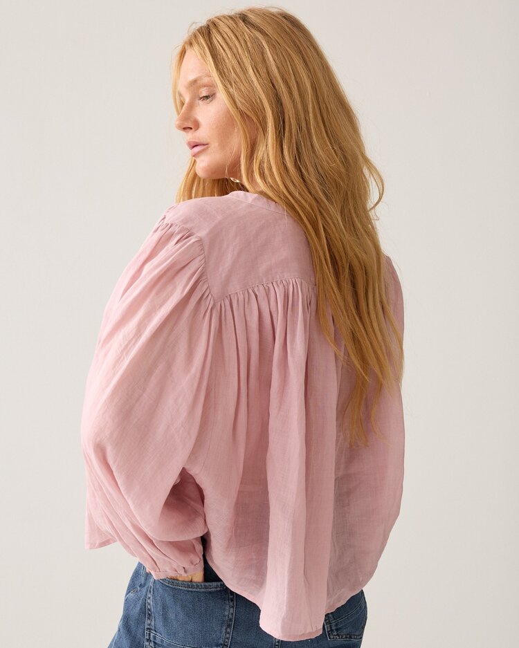 Summum Woman Blouse Ramie faded pink Summum Woman