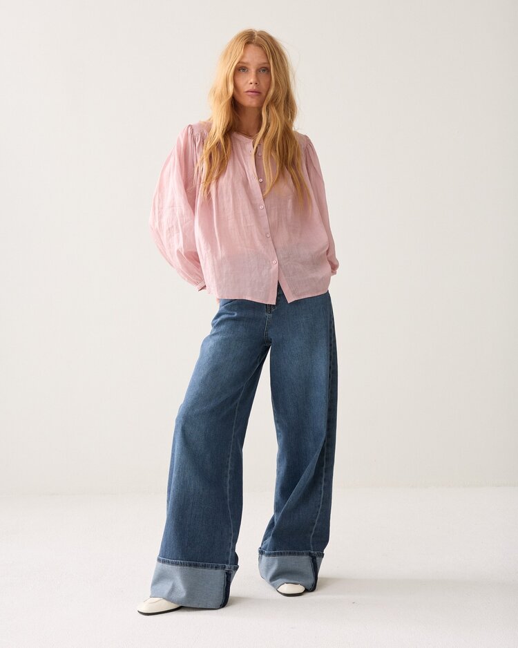 Summum Woman Blouse Ramie faded pink Summum Woman