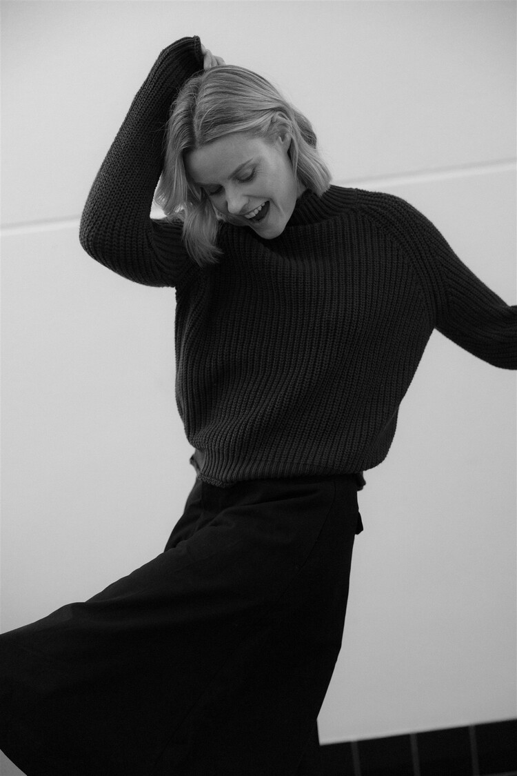 Aímée the label TurinW6 knitted sweater marine Aimee the Label