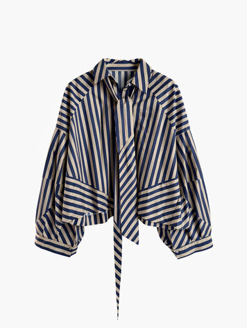 Aímée the label OsloW6 blouse blue stripe