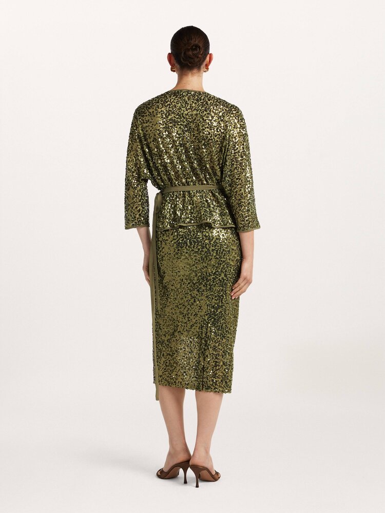 Beaumont Marie skirt moss green Beaumont