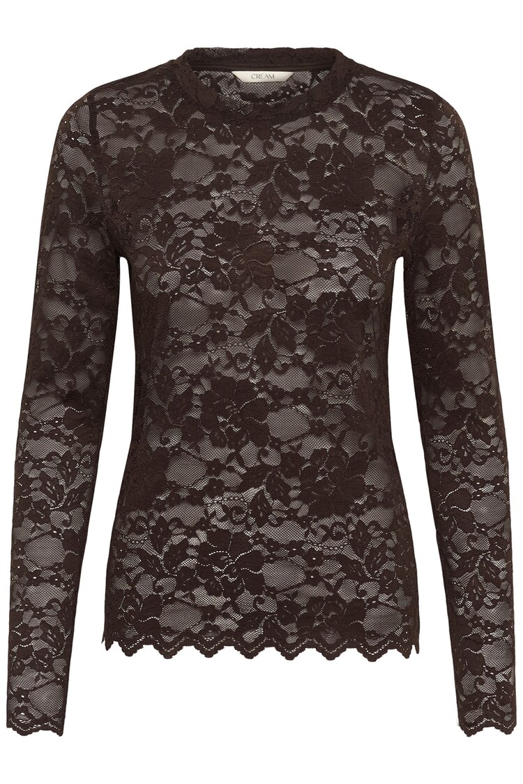Cream CRPitia lace top pitch black Cream