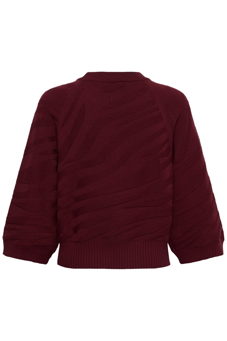 Cream CRDela knit pullover cabernet Cream