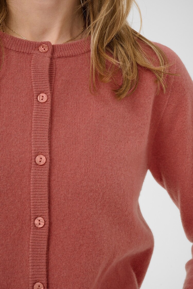 Cream CRMelo oneck cardigan mauvewood Cream