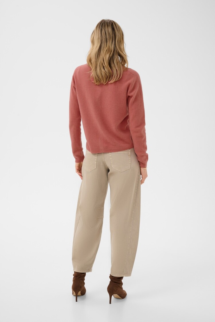 Cream CRMelo oneck cardigan mauvewood Cream