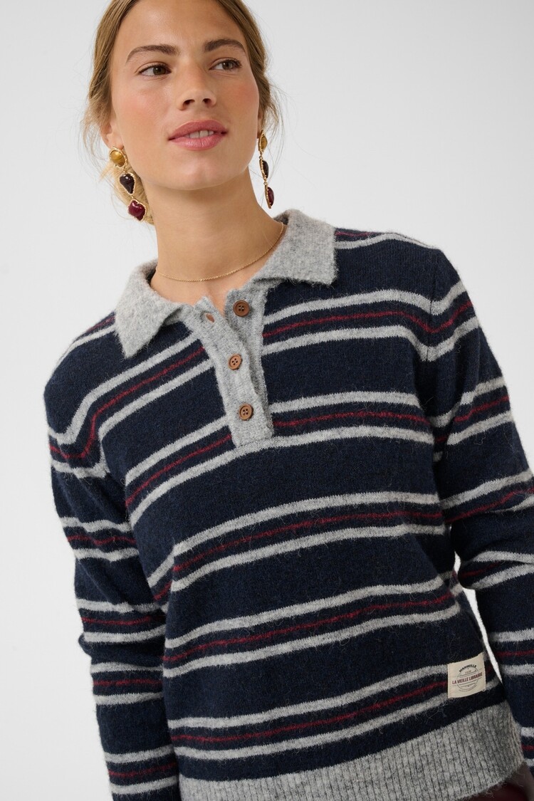 Cream CRDitte polo pullover navy stripe Cream