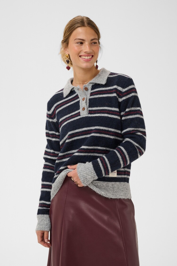 Cream CRDitte polo pullover navy stripe Cream