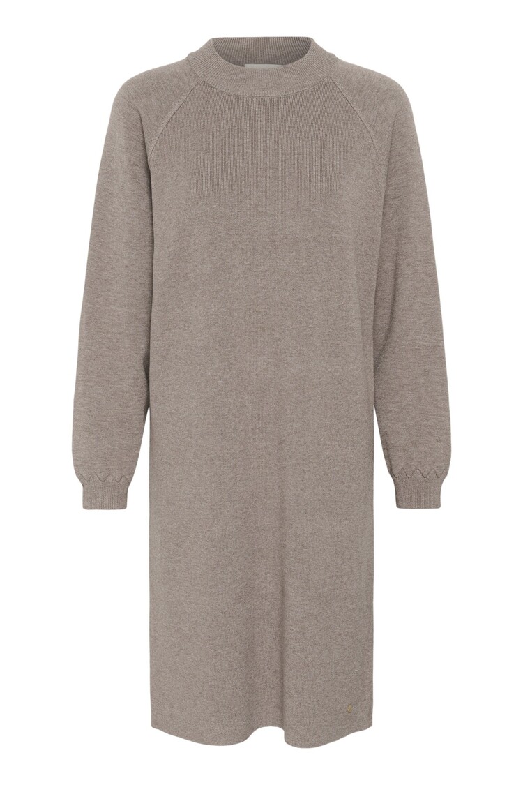 Cream CRDela knit dress brown lentil melange Cream