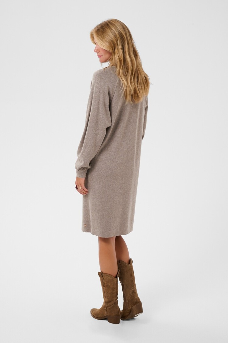 Cream CRDela knit dress brown lentil melange Cream