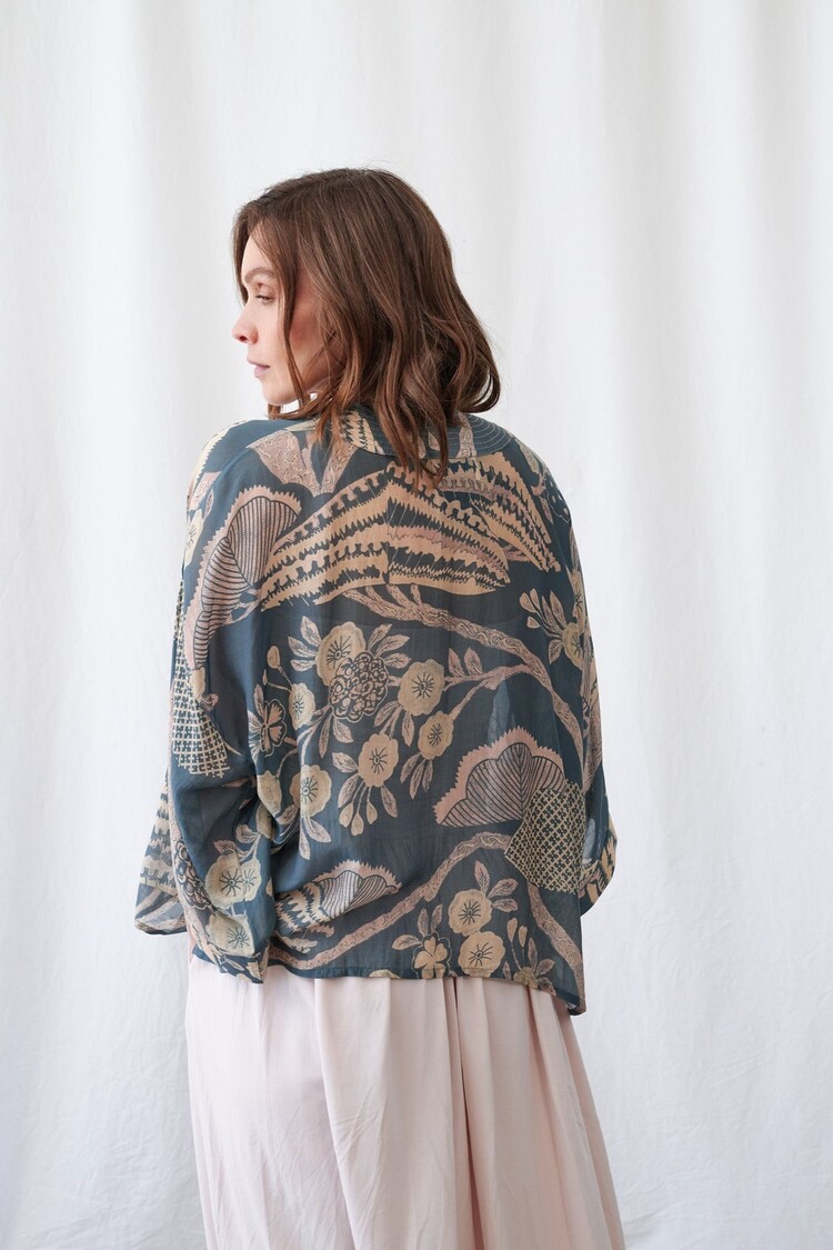 One Hundred Stars Kimono Rosa Blue One Hundred Stars