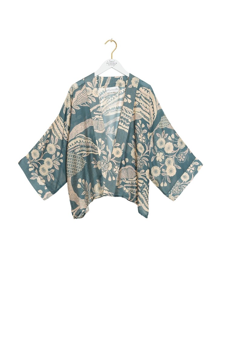 One Hundred Stars Kimono Rosa Blue One Hundred Stars