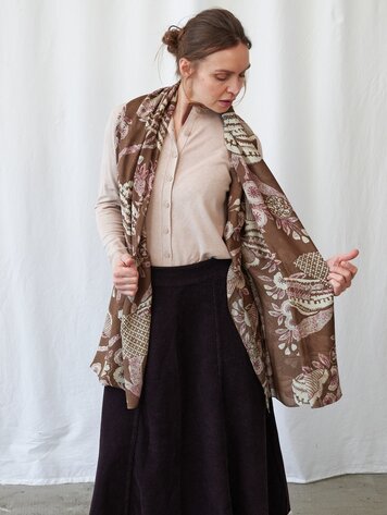 One Hundred Stars Scarf Rosa Brown