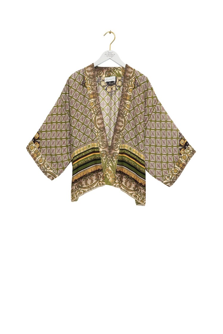 One Hundred Stars Kimono Amulet Green One Hundred Stars