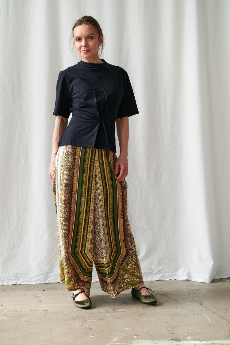 One Hundred Stars Palazzo pants Amulet Green One Hundred Stars