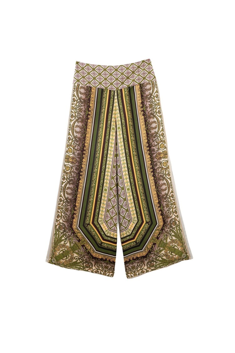 One Hundred Stars Palazzo pants Amulet Green One Hundred Stars