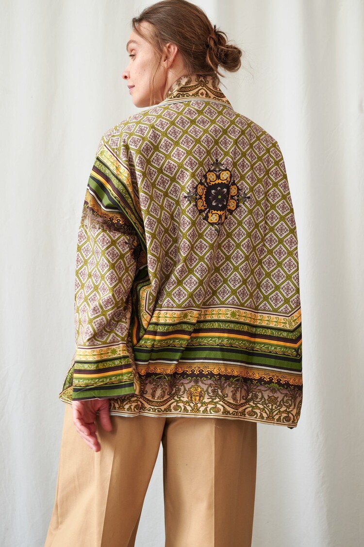 One Hundred Stars Pocket Jacket Amulet Green One Hundred Stars