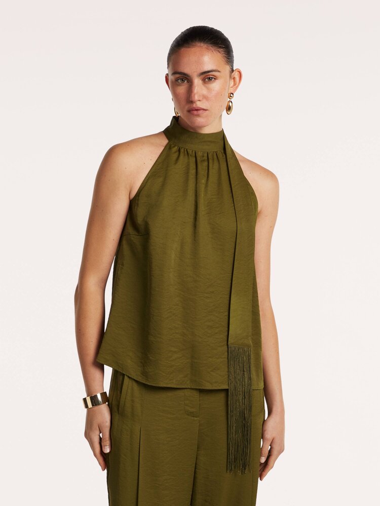 Beaumont Cody singlet moss green Beaumont