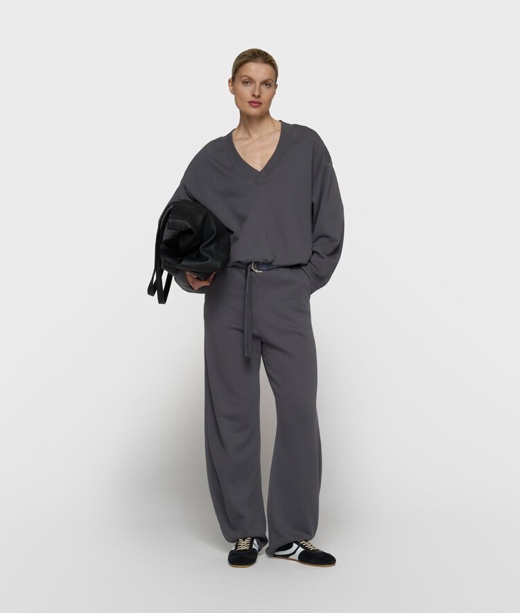10DAYS Banana pants fleece steel blue 10Days