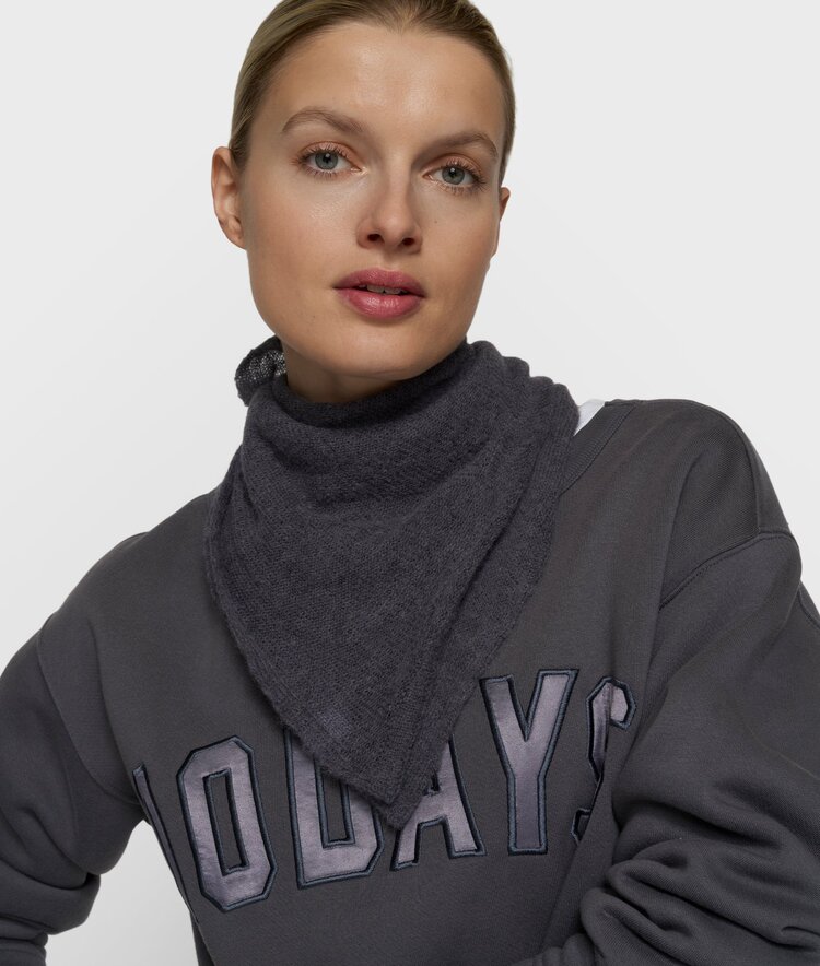 10DAYS Bandana knit scarf steel blue 10Days