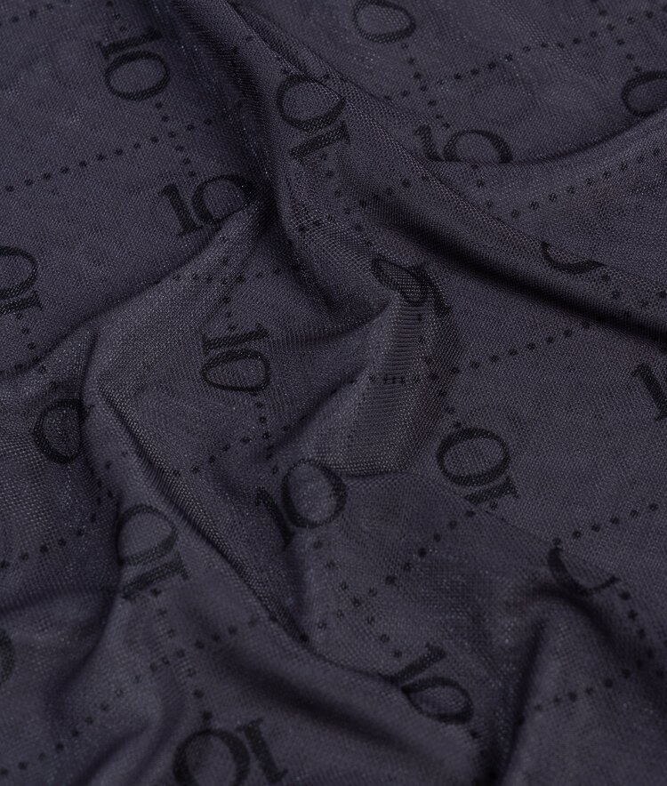 10DAYS Mesh long sleeve monogram steel blue 10Days