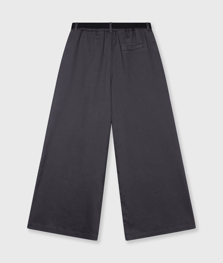 10DAYS Wide pants jog twill steel blue 10Days