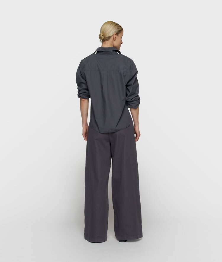 10DAYS Wide pants jog twill steel blue 10Days