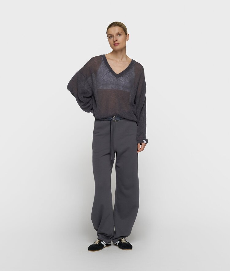 10DAYS Thin knit sweater steel blue 10Days