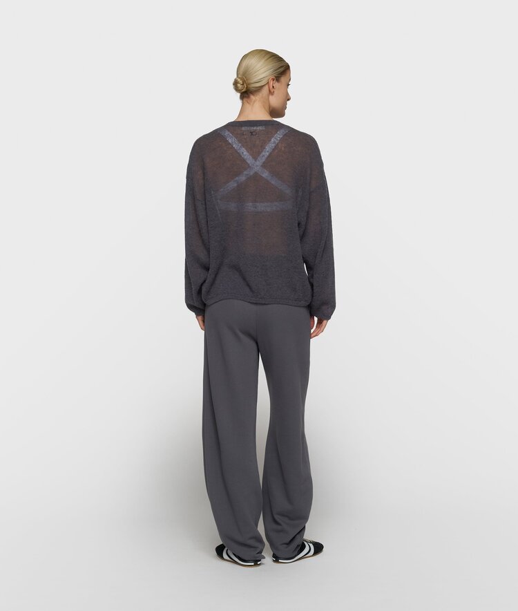 10DAYS Thin knit sweater steel blue 10Days