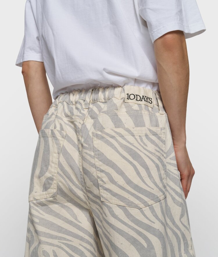 10DAYS Western pants zebra ecru 10Days