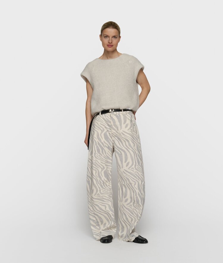 10DAYS Western pants zebra ecru 10Days