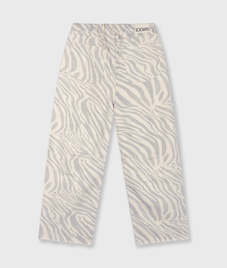 10DAYS Western pants zebra ecru 10Days