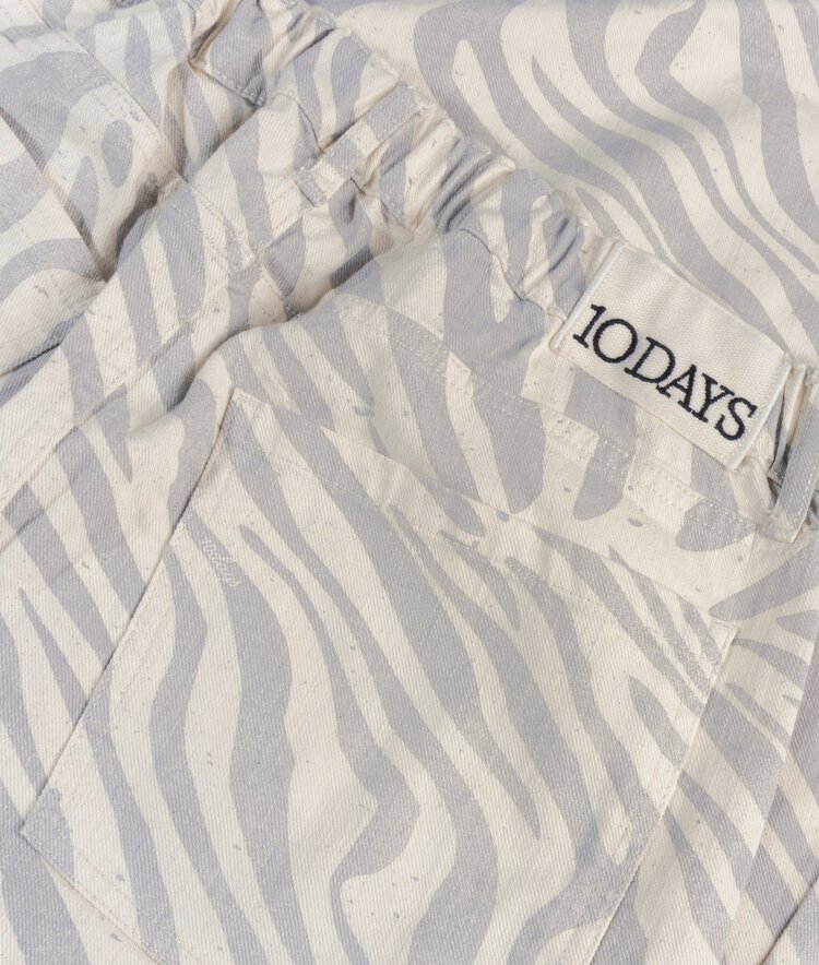 10DAYS Western pants zebra ecru 10Days