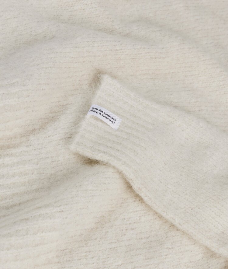 10DAYS Hairy knit sweater lurex ecru 10Days