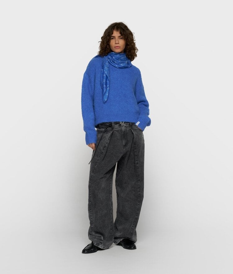 10DAYS Hairy knit sweater ultramarine 10Days