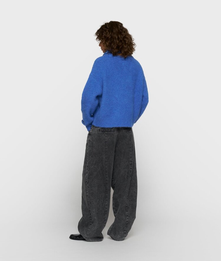 10DAYS Hairy knit sweater ultramarine 10Days