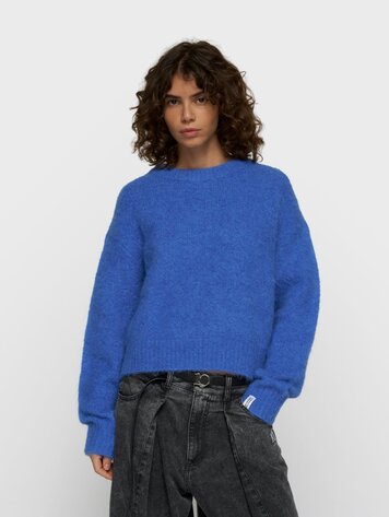 10DAYS Hairy knit sweater ultramarine