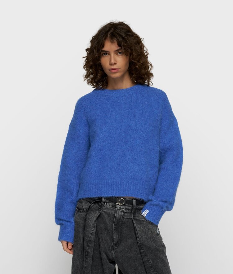 10DAYS Hairy knit sweater ultramarine 10Days