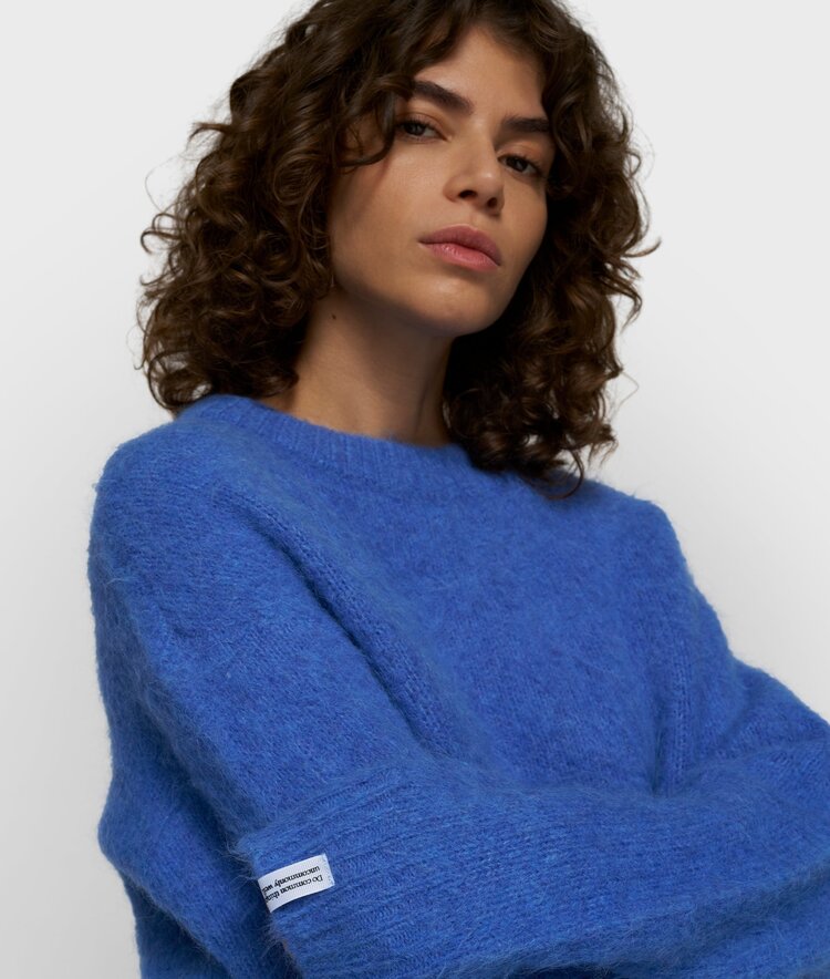 10DAYS Hairy knit sweater ultramarine 10Days