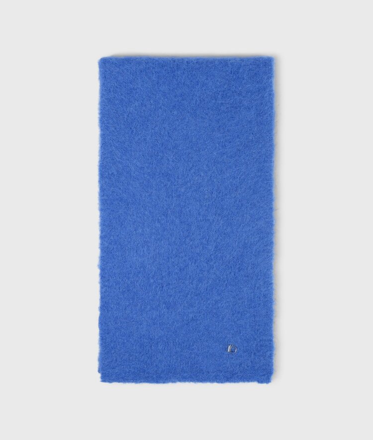 10DAYS Hairy knit scarf ultramarine 10Days