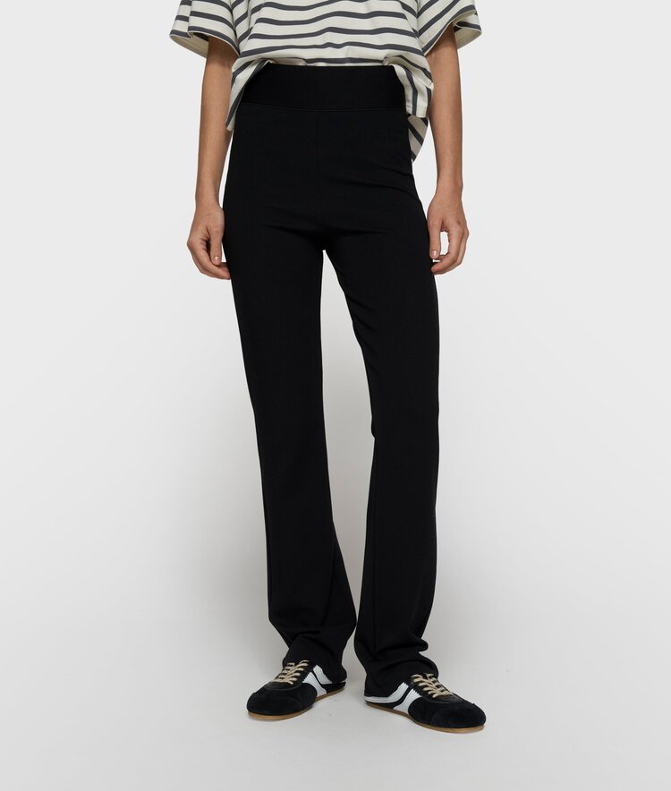 10DAYS Flare punto pants black 10Days