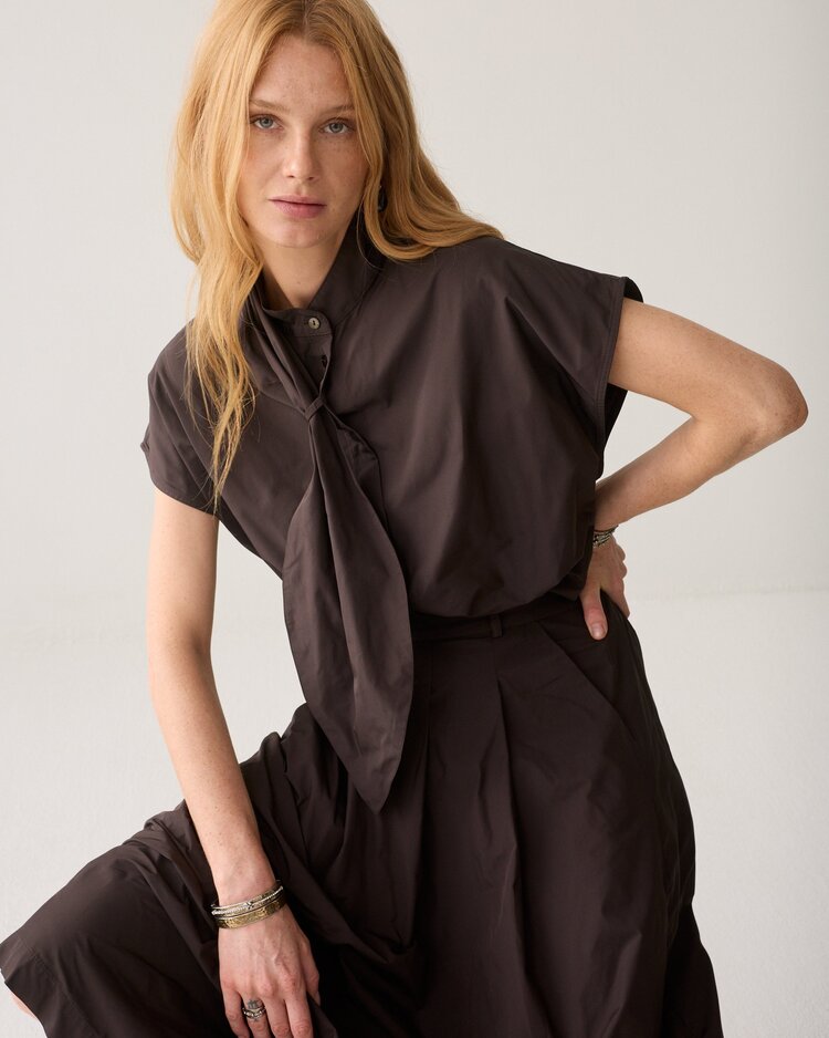 Summum Woman Top taft light dark chocolate Summum Woman