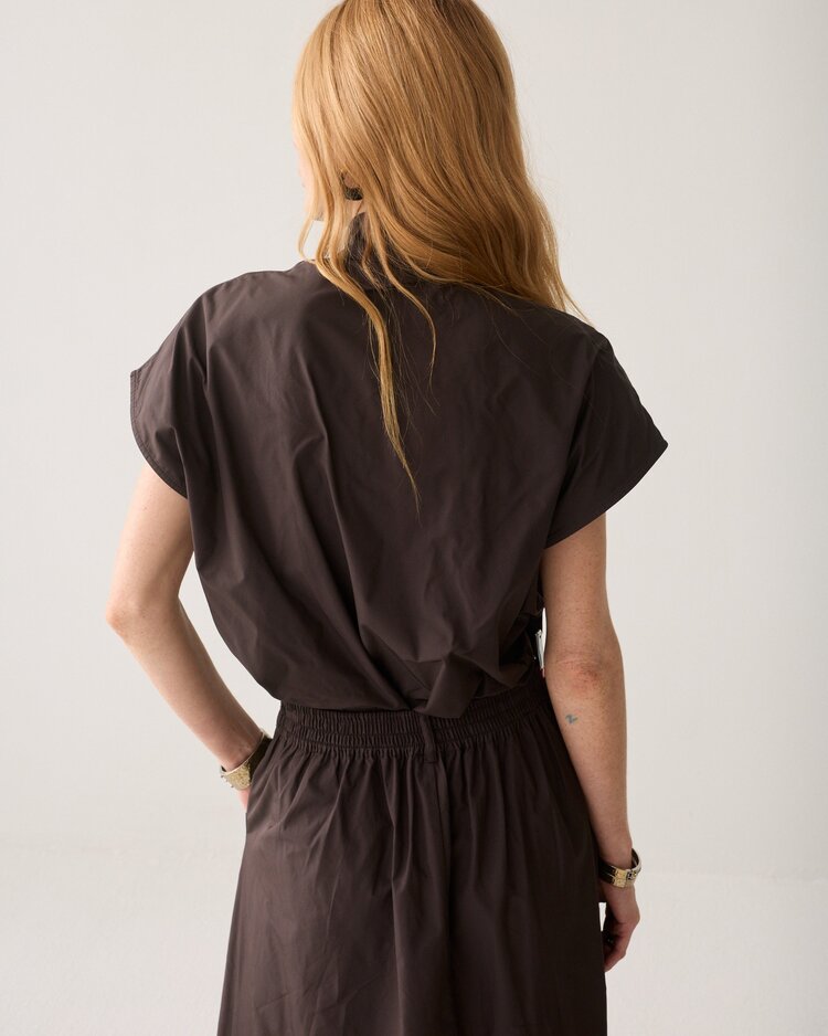 Summum Woman Top taft light dark chocolate Summum Woman