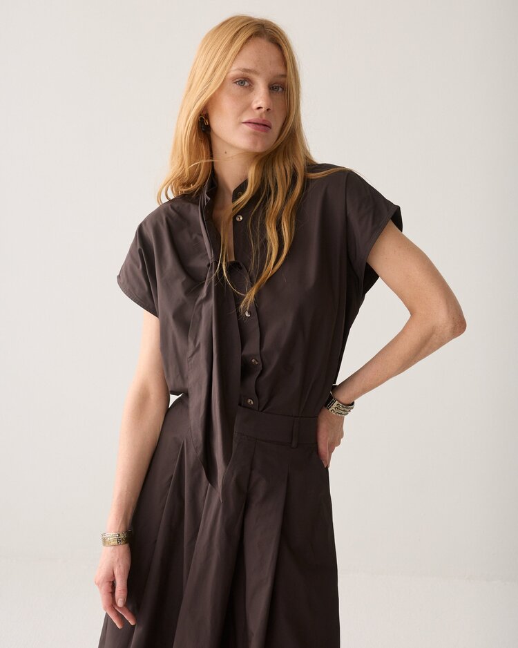 Summum Woman Top taft light dark chocolate Summum Woman