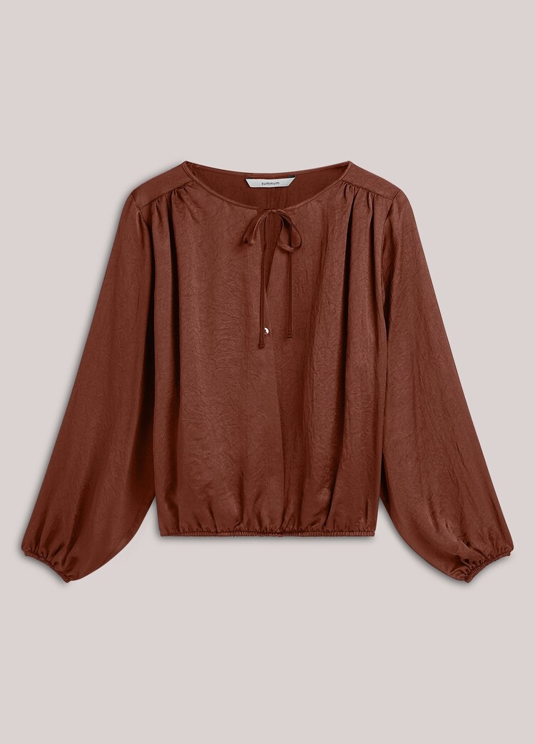 Summum Woman Top silky casual toffee Summum Woman