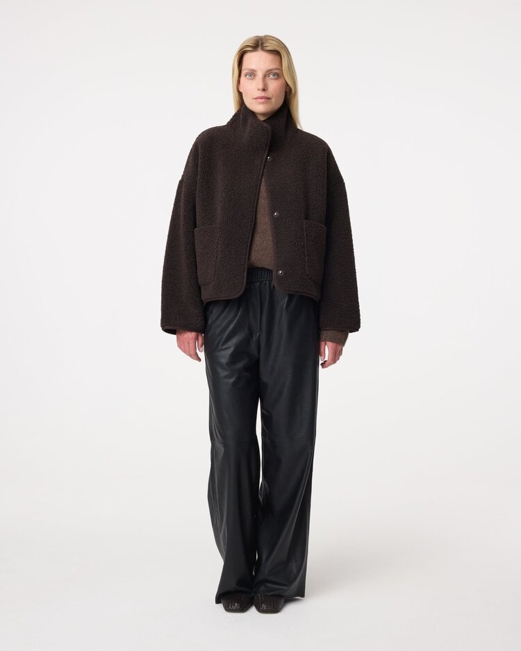 Knit-ted Jill jacket choco Knit-ted