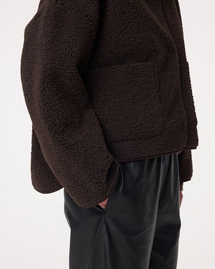 Knit-ted Jill jacket choco Knit-ted